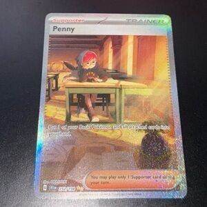 Penny Trainer Supporter 252/198 Special Illustrations Ultra Rare year 2023 holo